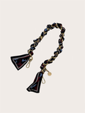 Kettenriemen Strap Bordeaux Blau Gold