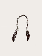 Chain strap strap burgundy blue gold