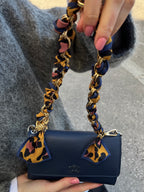 Kettenriemen Strap Senf Blau Gold