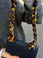 Kettenriemen Strap Senf Blau Gold