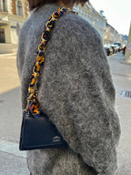 Kettenriemen Strap Senf Blau Gold