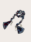 Kettenriemen Strap Bordeaux Blau Silber