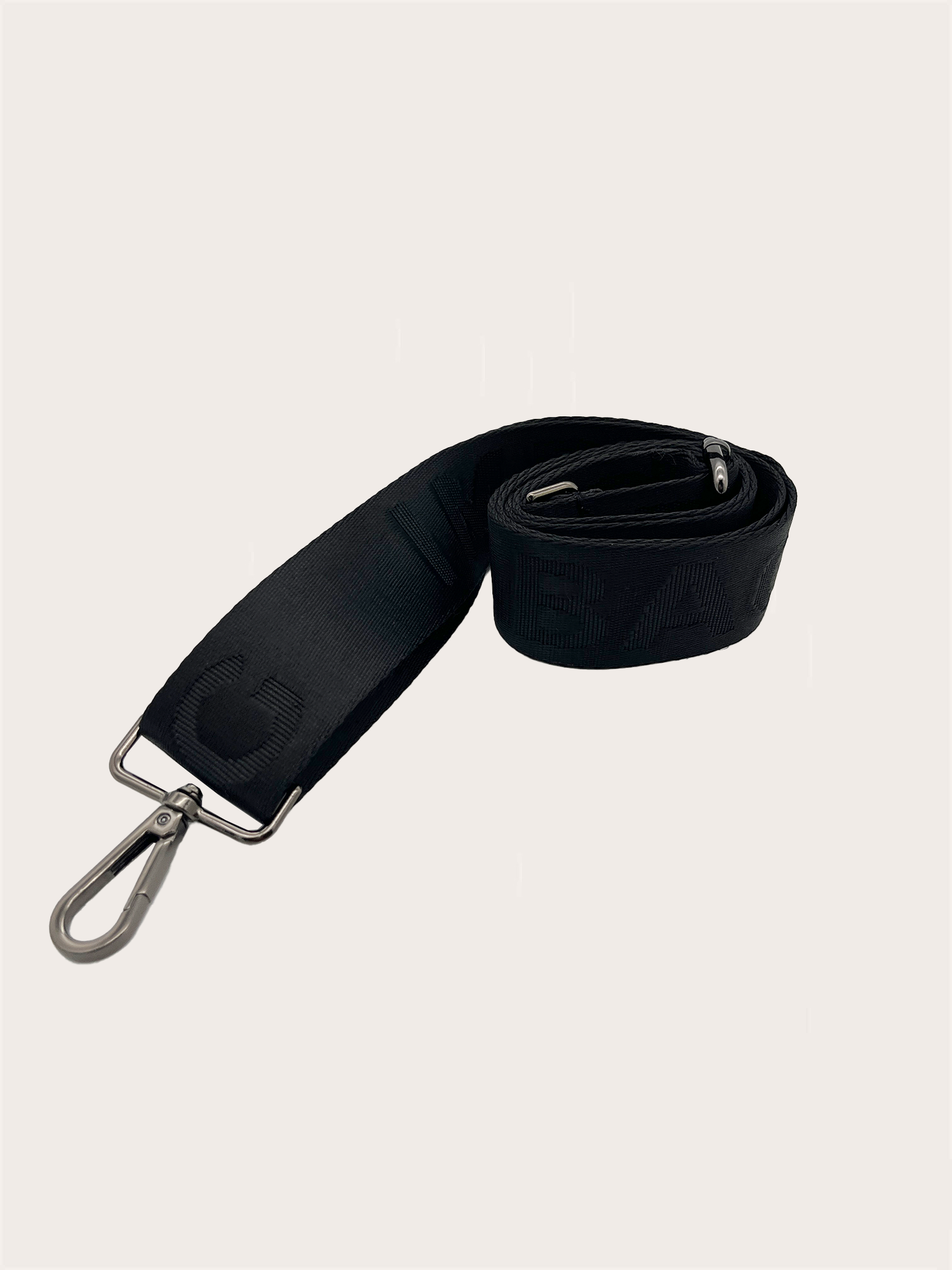 Schwarz Jacquard Strap
