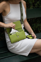 Vegan Apfelgrün Brillenetui